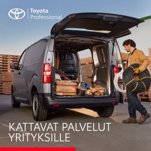 Kattavat Toyota Professional -palvelumme yrityksesi kaikkiin tarpeisiin